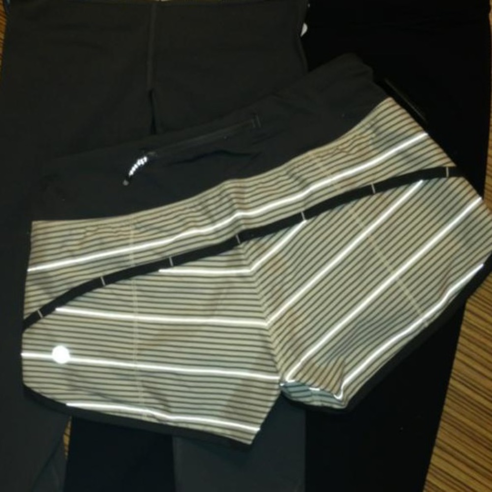 RARE! Lululemon REFLECTIVE HyperStripe Short Size 4